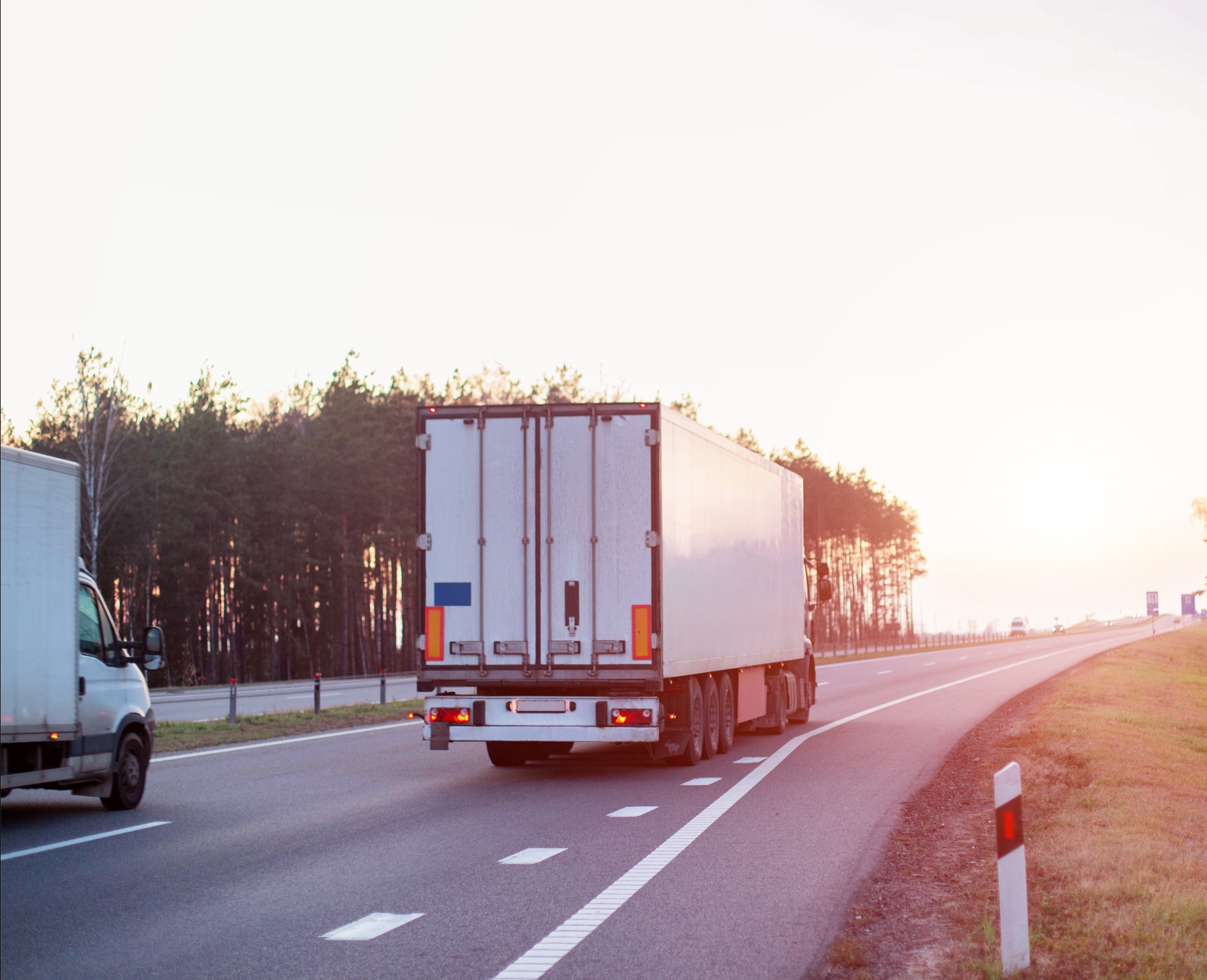 haulage lorry transporting goods